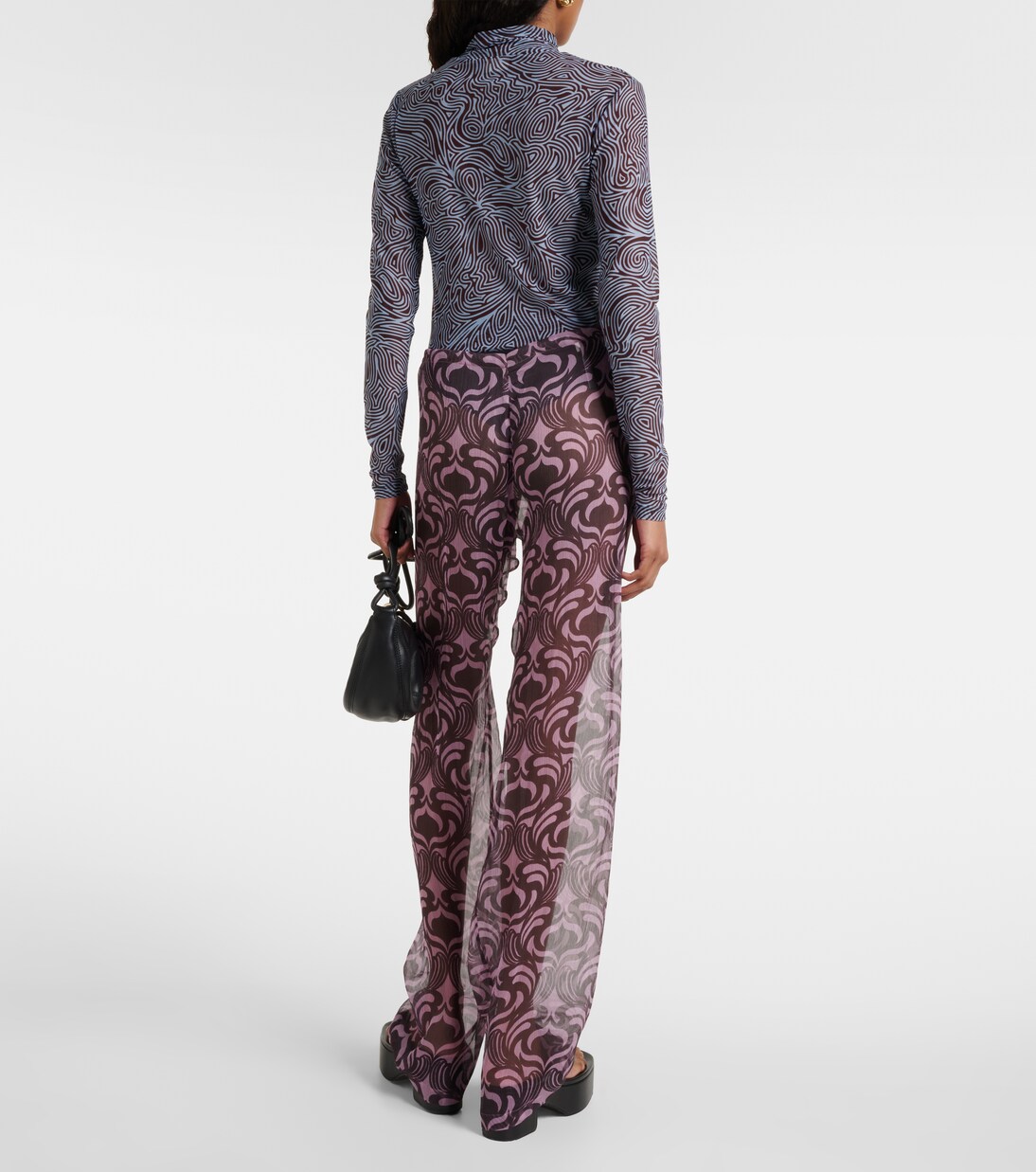 Gerade Hose Pachas aus Seide | Dries Van Noten