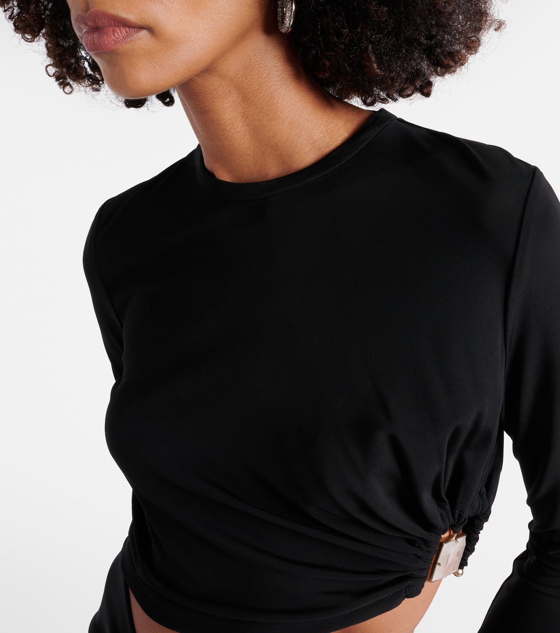 Cropped-Top Bezel Quartz aus Jersey | Christopher Esber