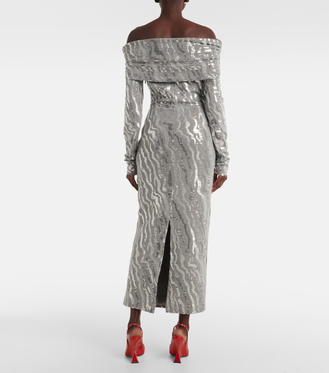 Robe midi à sequins | Rotate