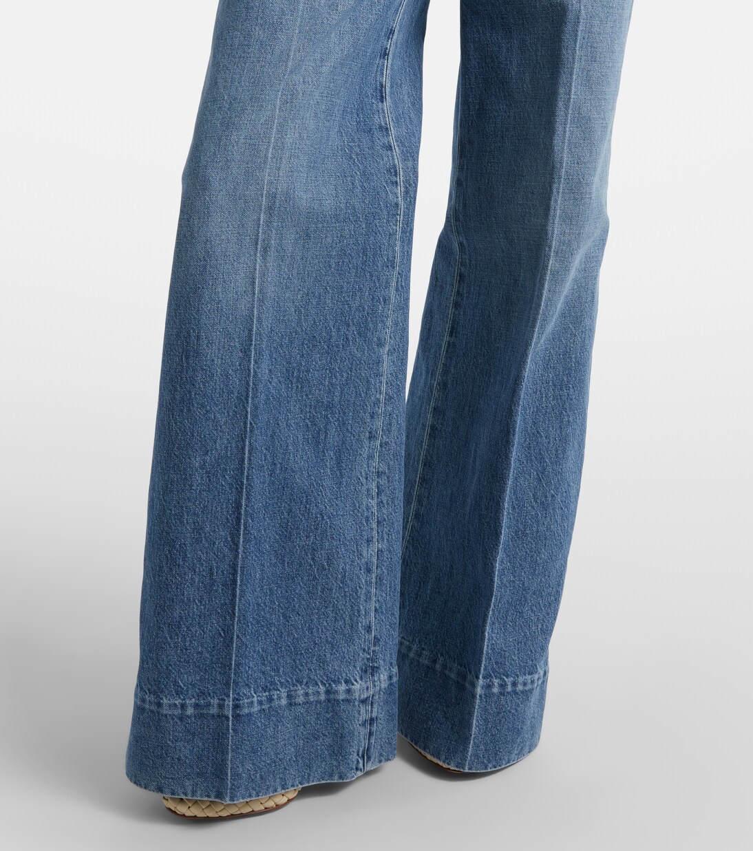 Jeans a gamba larga e vita alta | Bottega Veneta