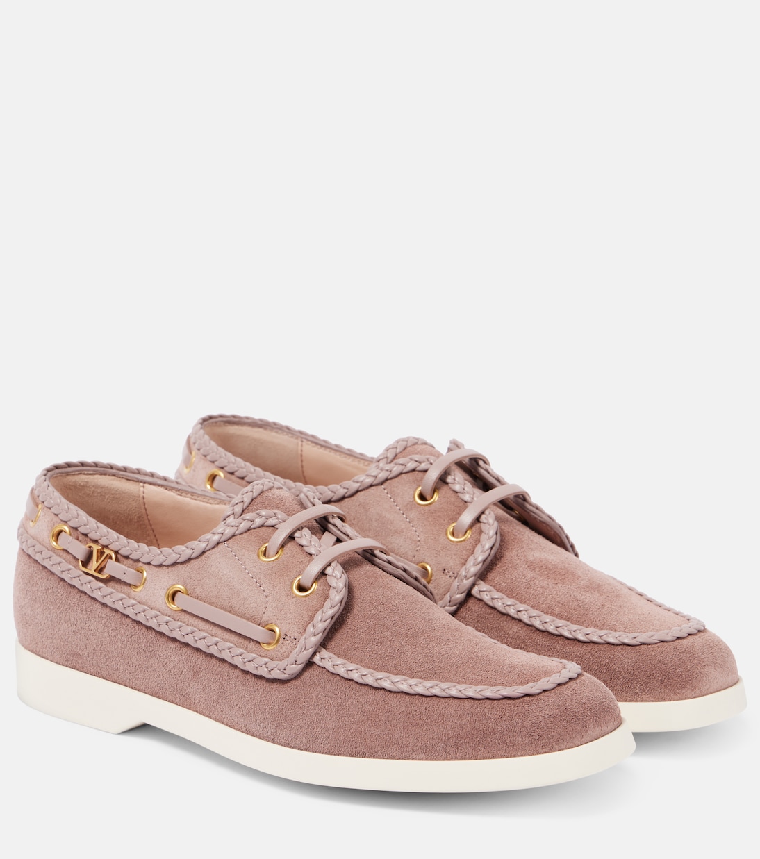 Palm Avenue suede boat shoes | Valentino Garavani