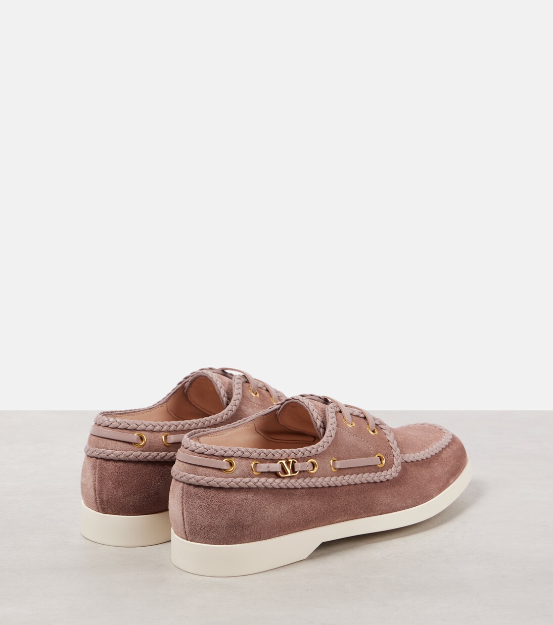 Palm Avenue suede boat shoes | Valentino Garavani