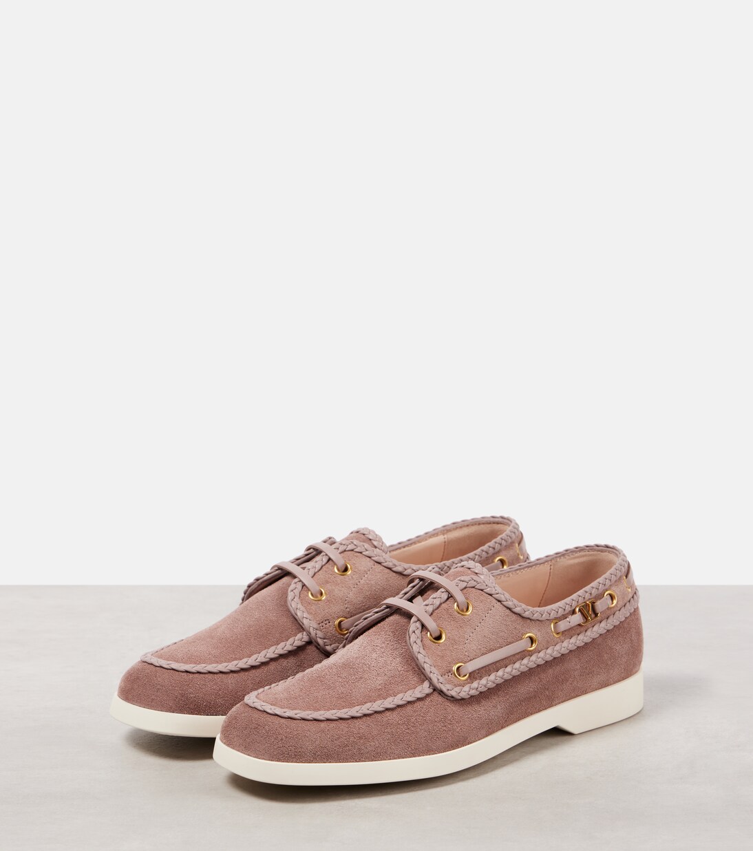 Palm Avenue suede boat shoes | Valentino Garavani