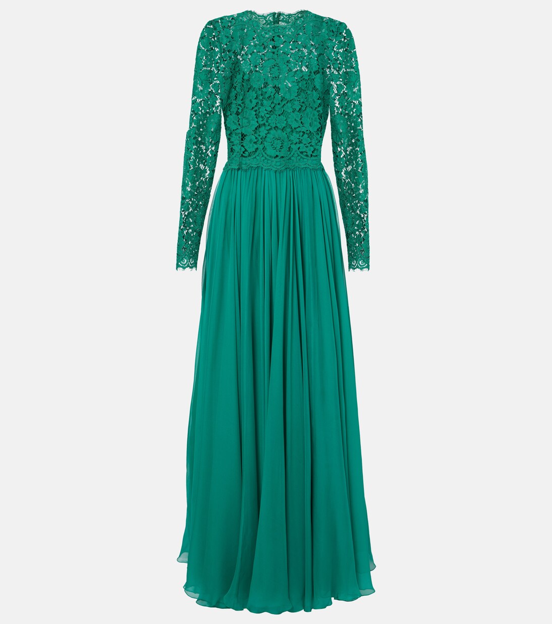 Lace and silk-blend gown | Dolce&Gabbana