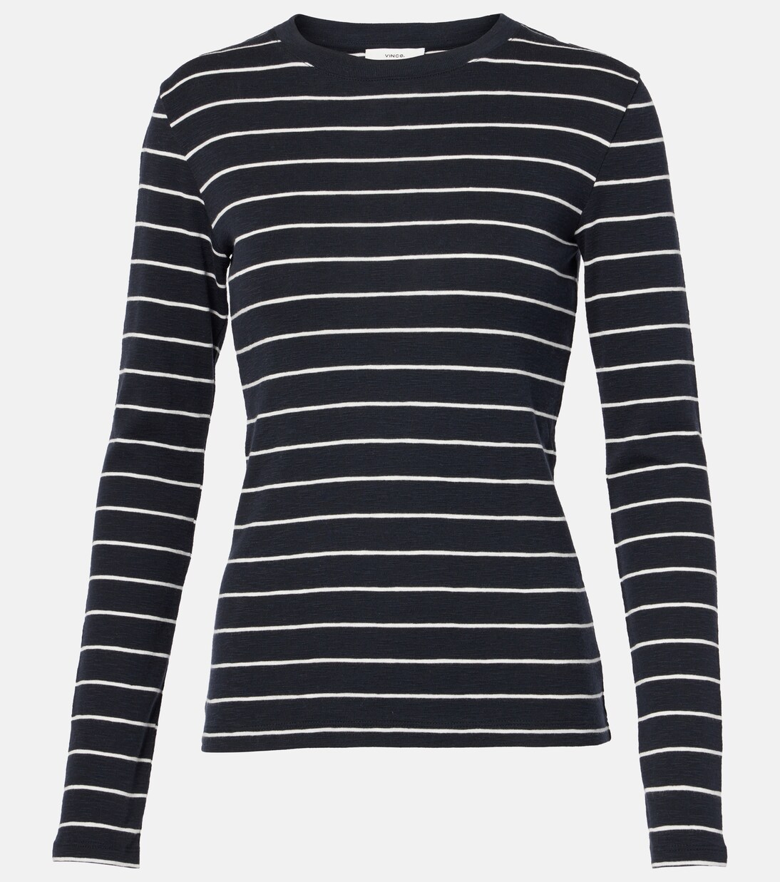 Striped cotton-blend top | Vince
