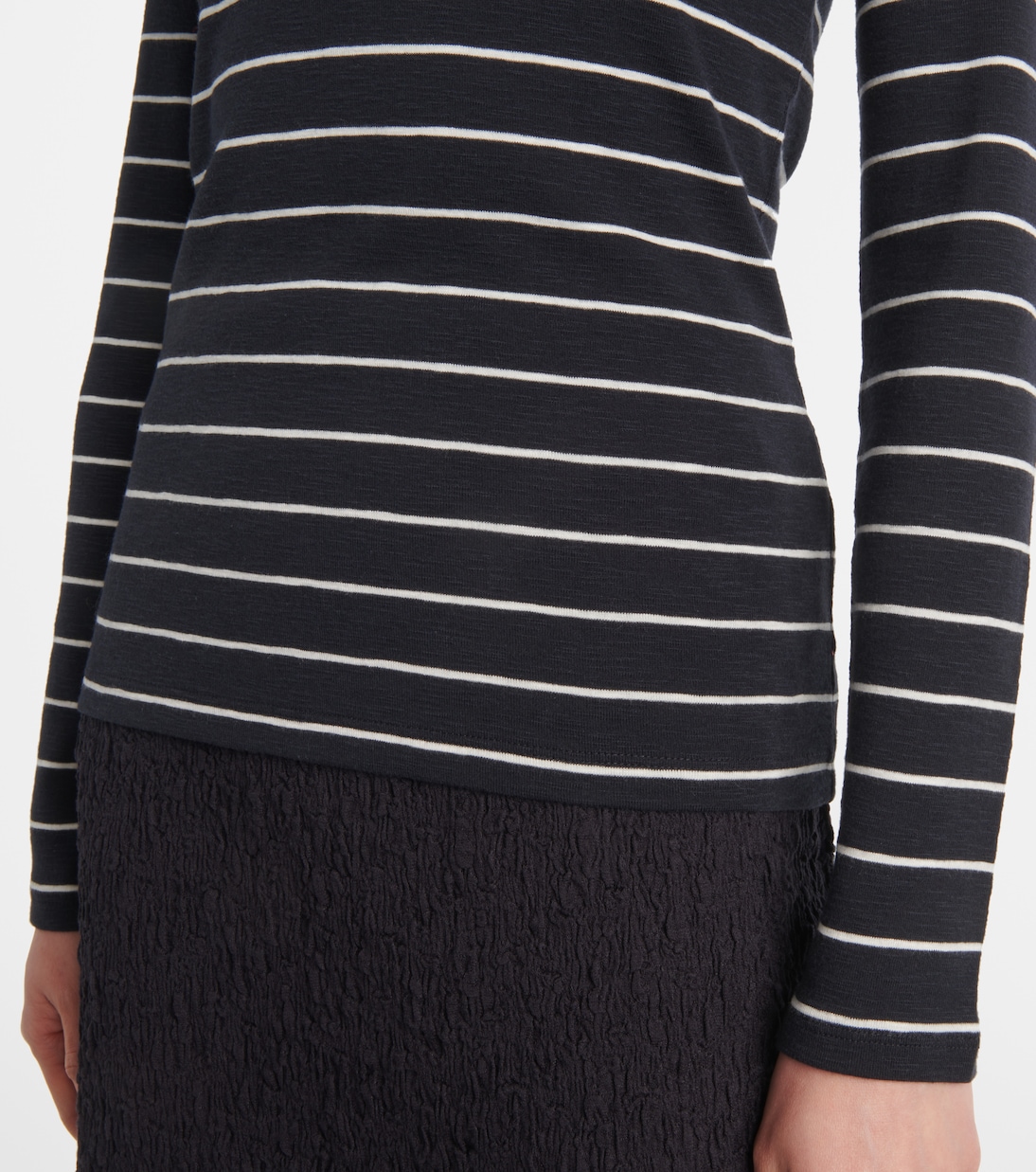 Striped cotton-blend top | Vince