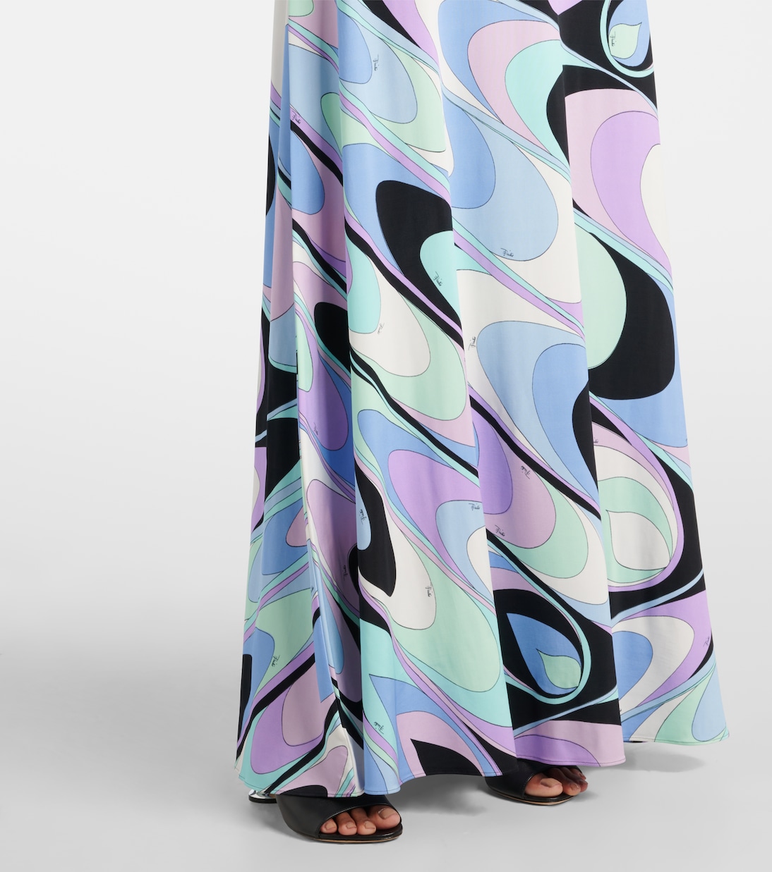 Jersey satin maxi skirt | Pucci