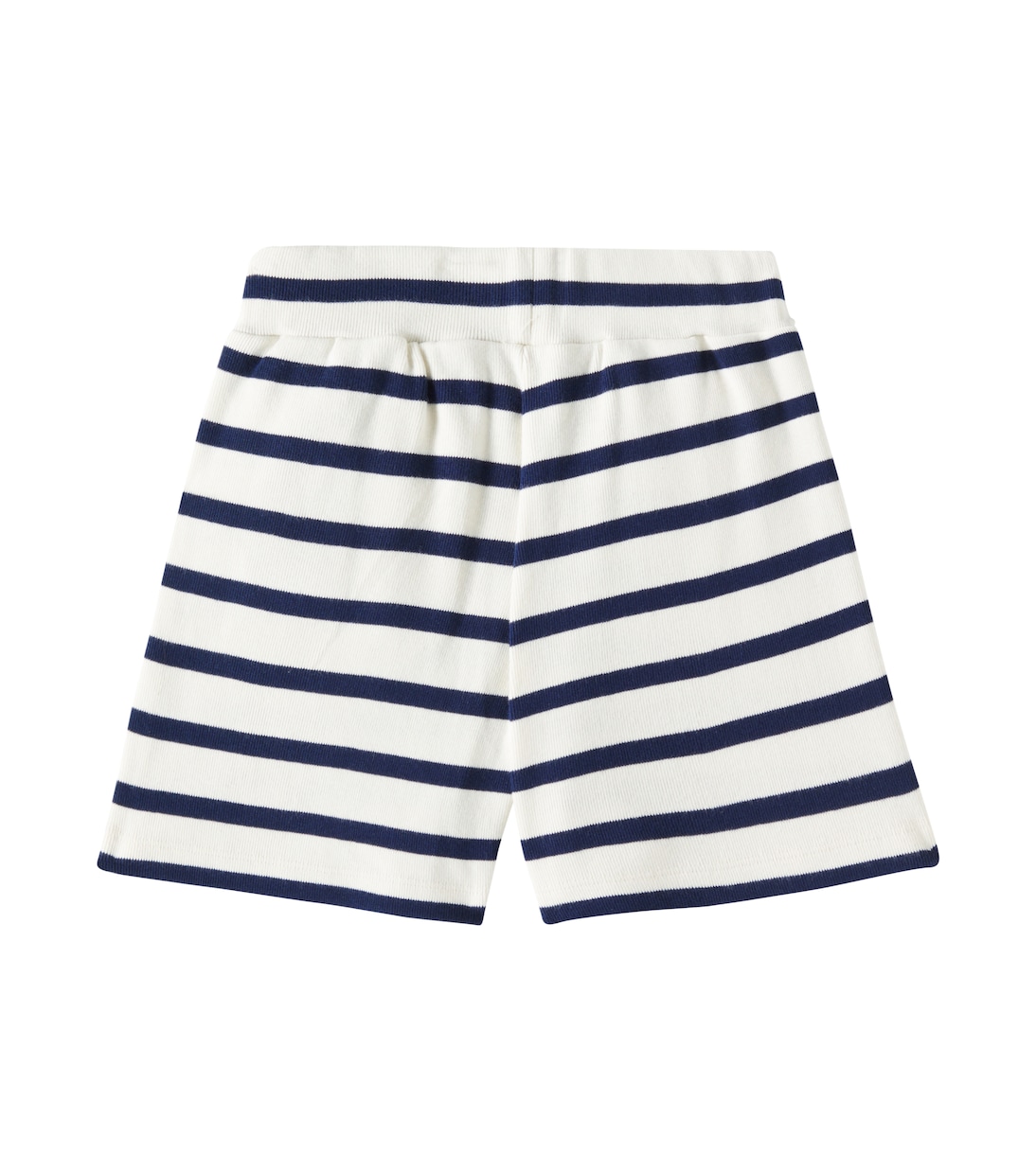 Striped cotton-blend jersey shorts | Balmain Kids