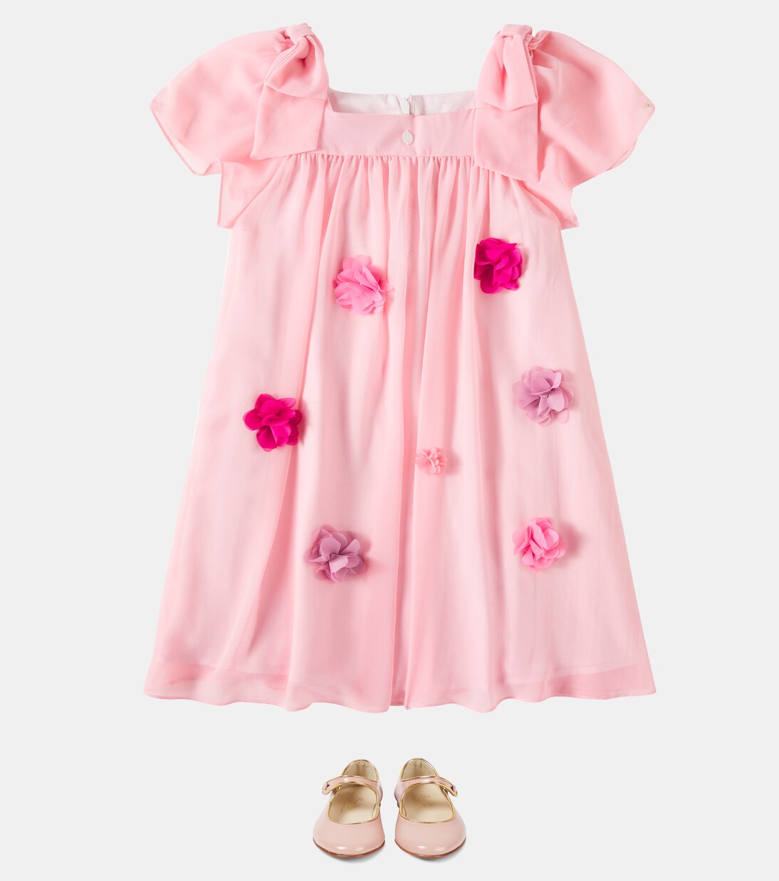 Floral-appliqué dress | Patachou