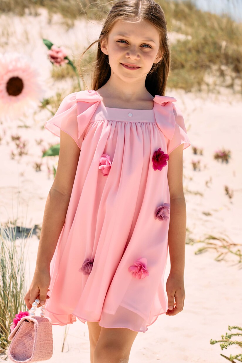 Floral-appliqué dress | Patachou