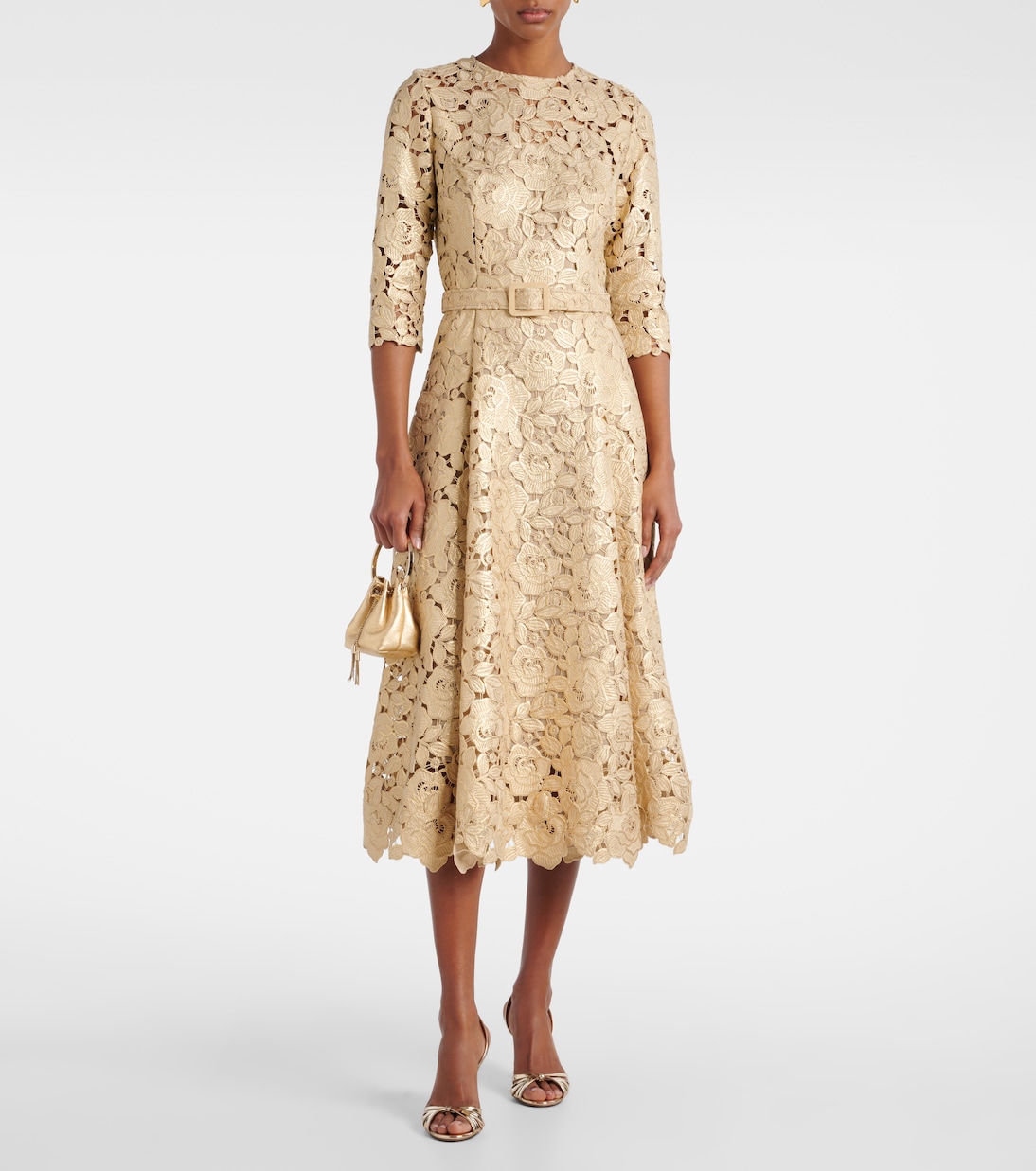 Vestido de cóctel de guipur | Oscar de la Renta