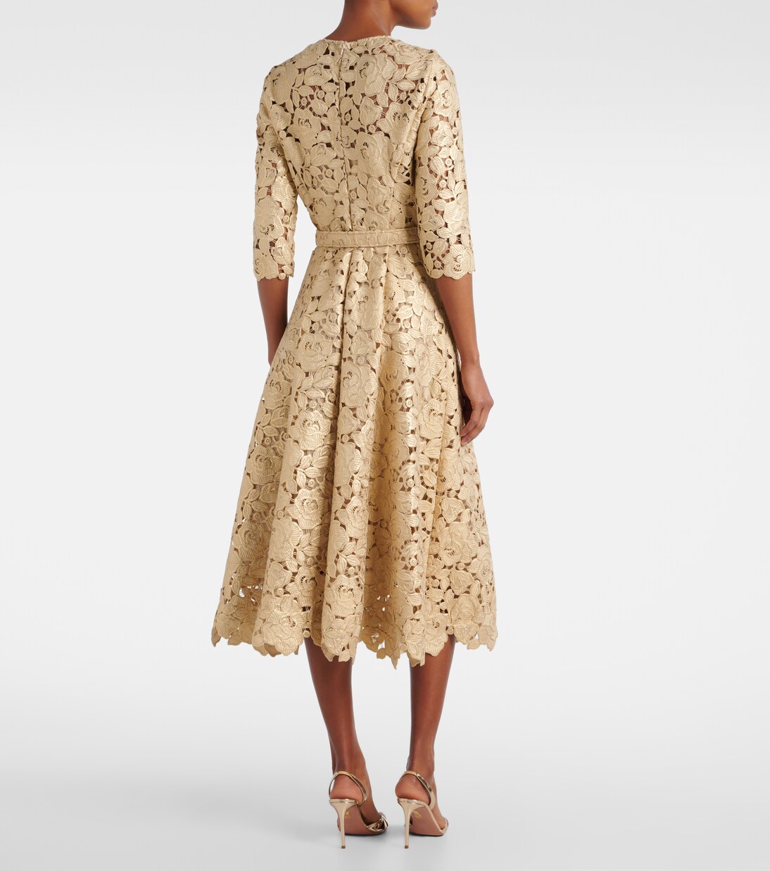 Vestido de cóctel de guipur | Oscar de la Renta