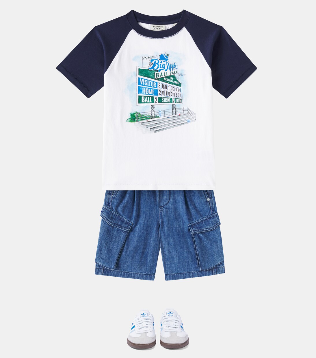 Short cargo The Pitch Loose en jean | Scotch & Soda Kids