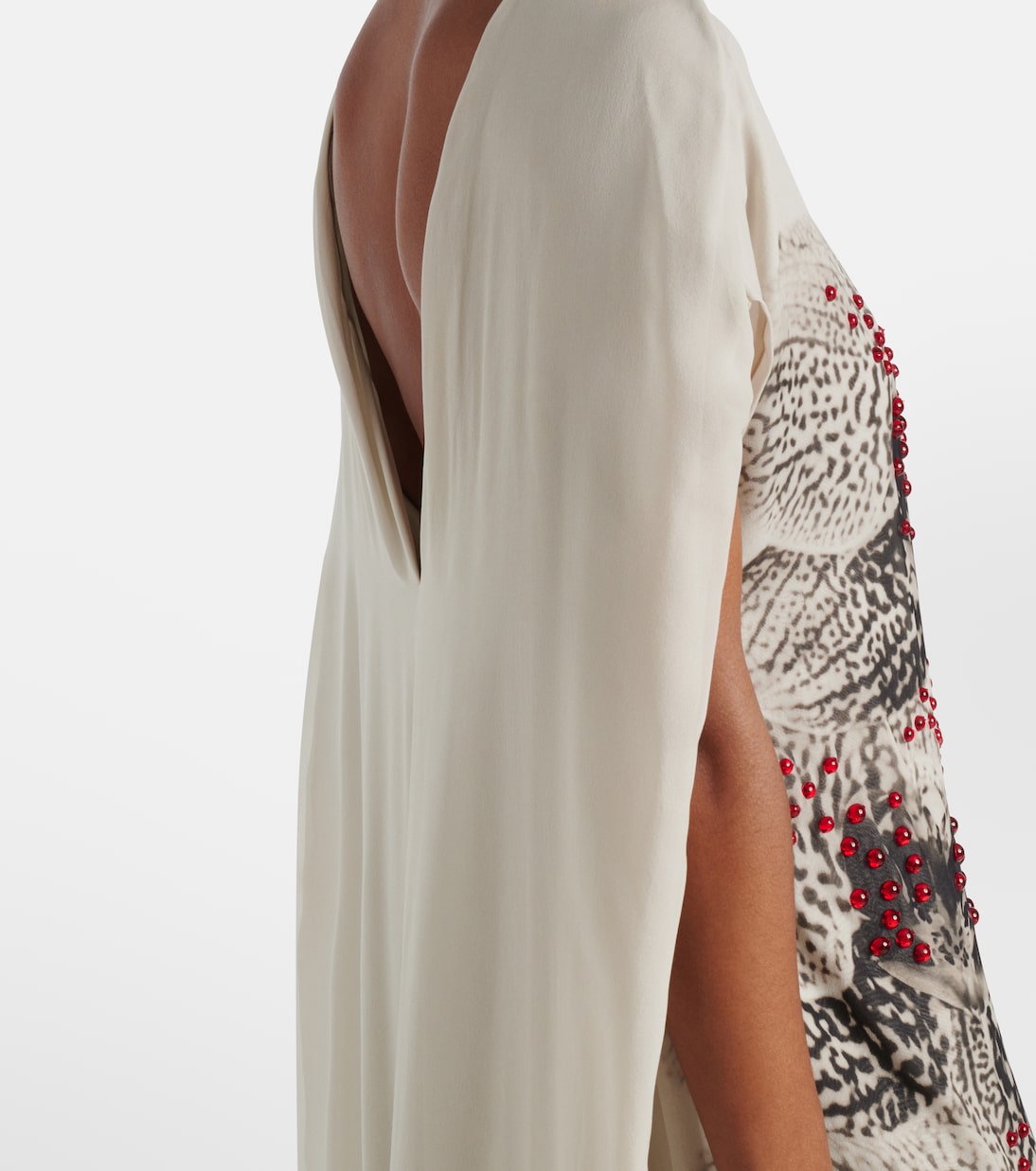 Abito lungo in georgette di seta | Dries Van Noten