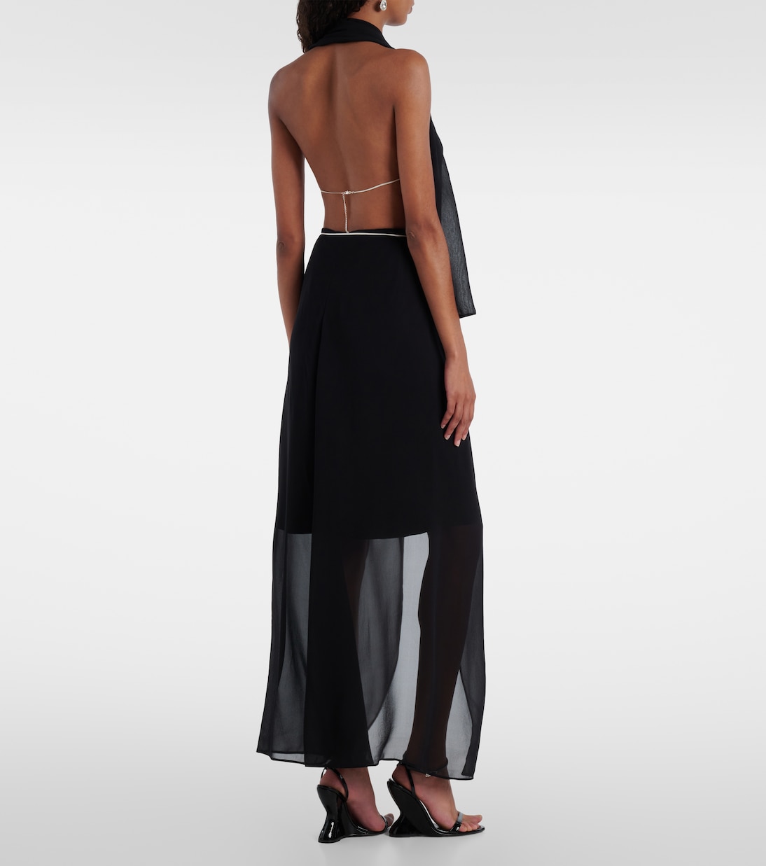 Wickelrock aus Seiden-Georgette | Christopher Esber