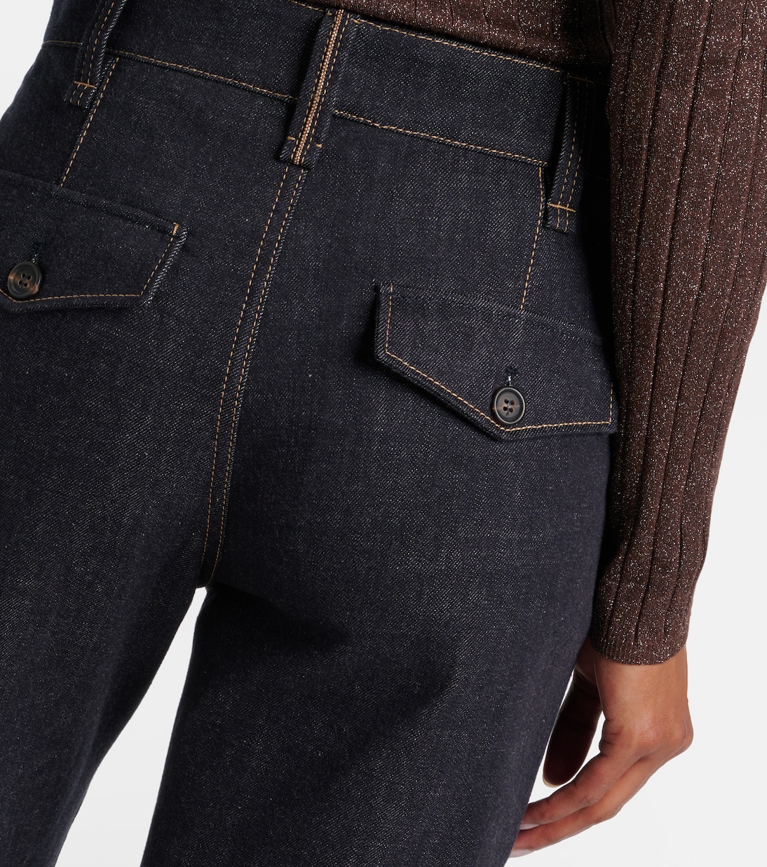 High-rise wide-leg jeans | Brunello Cucinelli