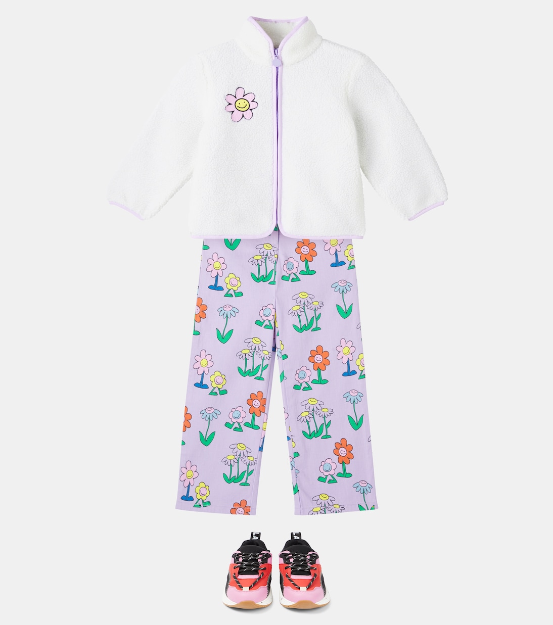 Embroidered fleece jacket | Stella McCartney Kids