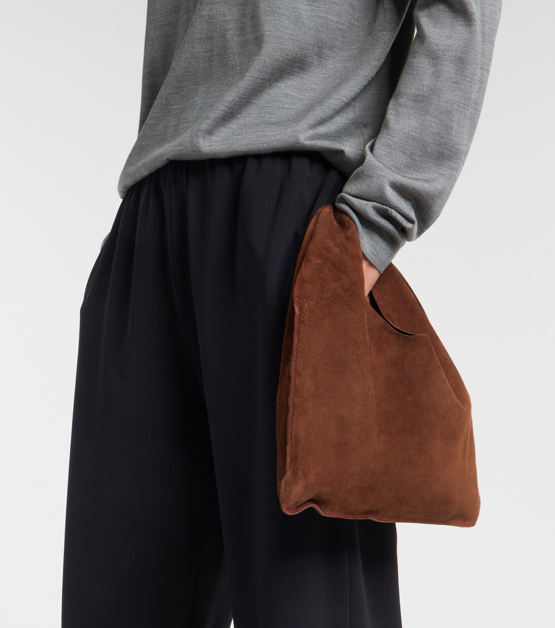 Bindle Small suede tote bag | The Row