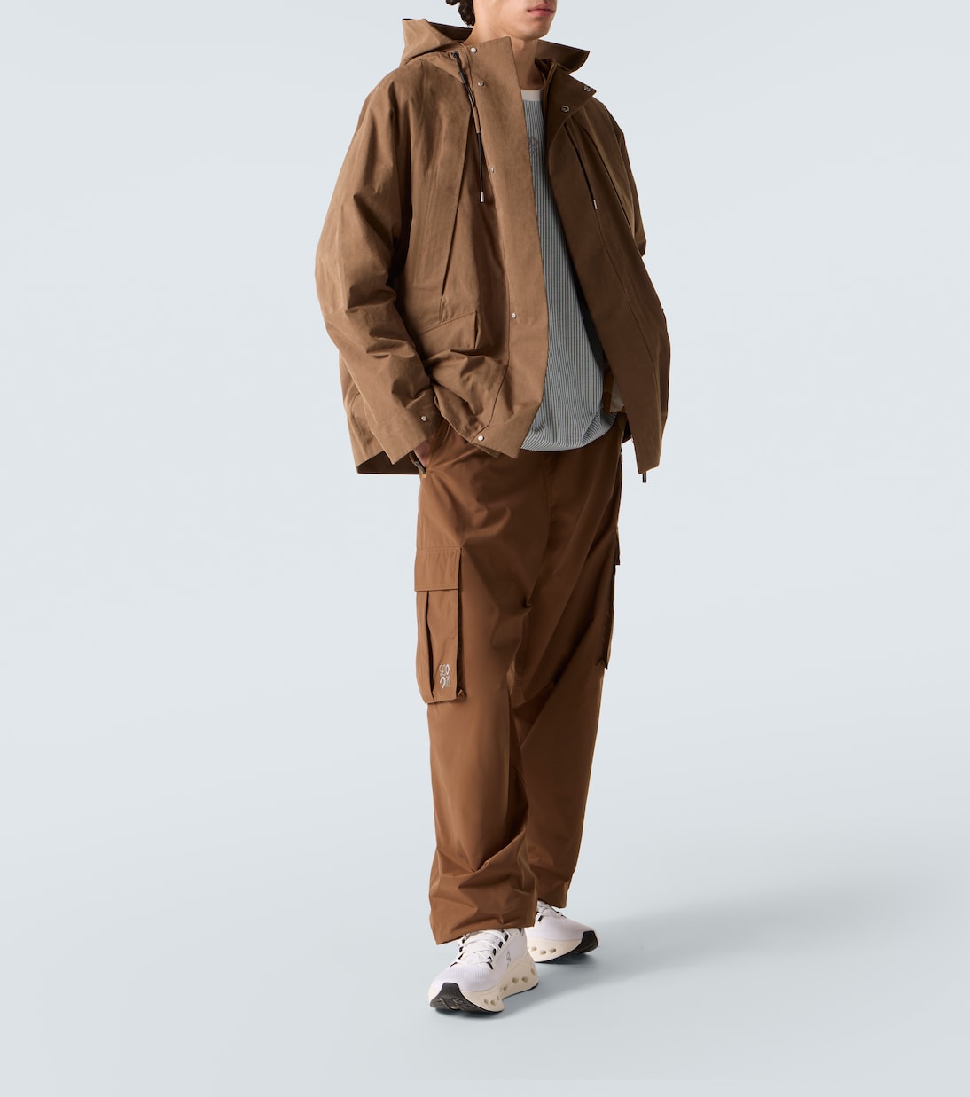 x On hooded technical jacket  | Loewe
