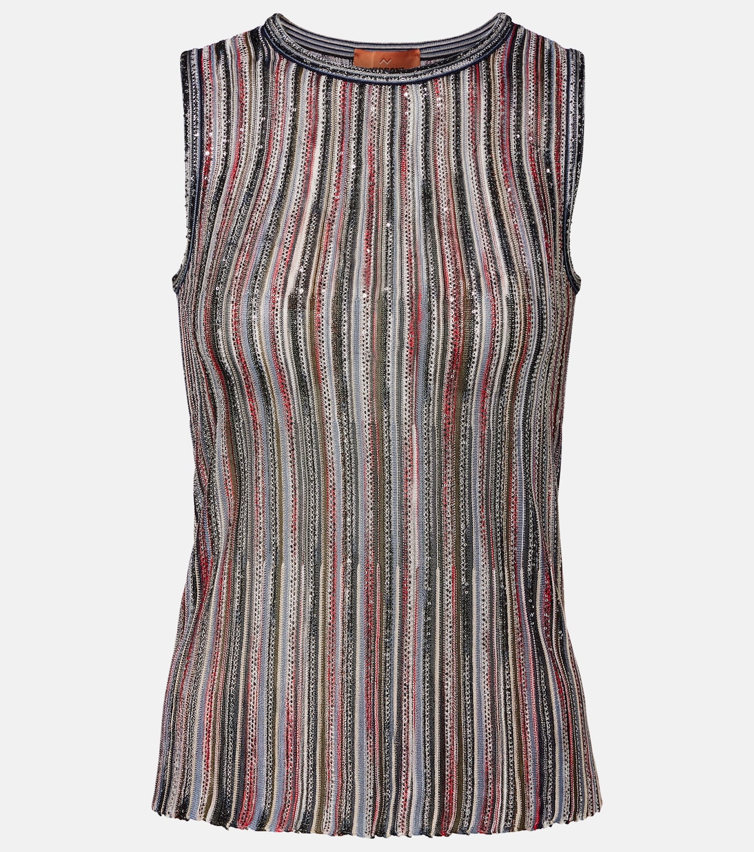 Top aus Häkelstrick mit Pailletten | Missoni