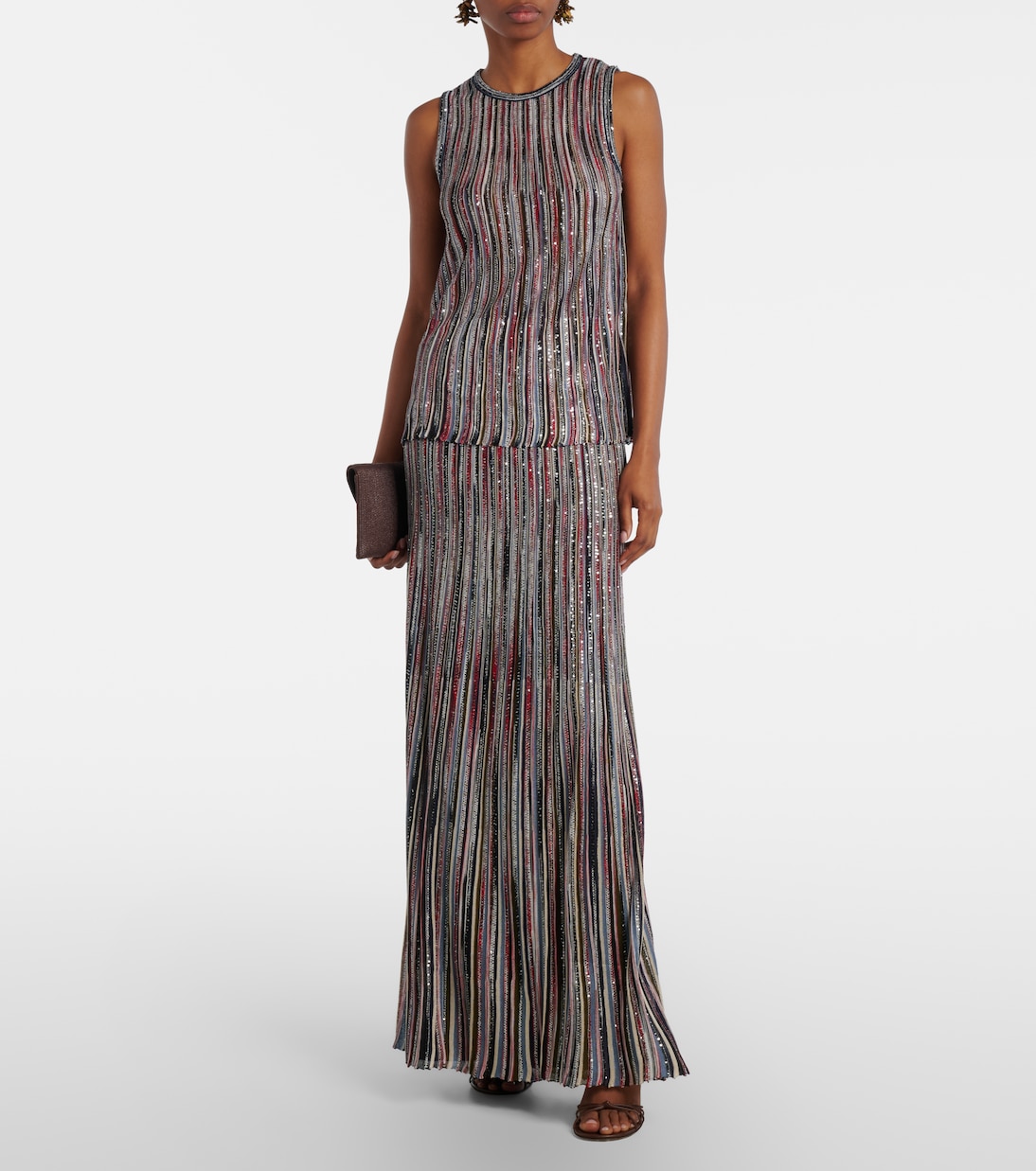 Top aus Häkelstrick mit Pailletten | Missoni