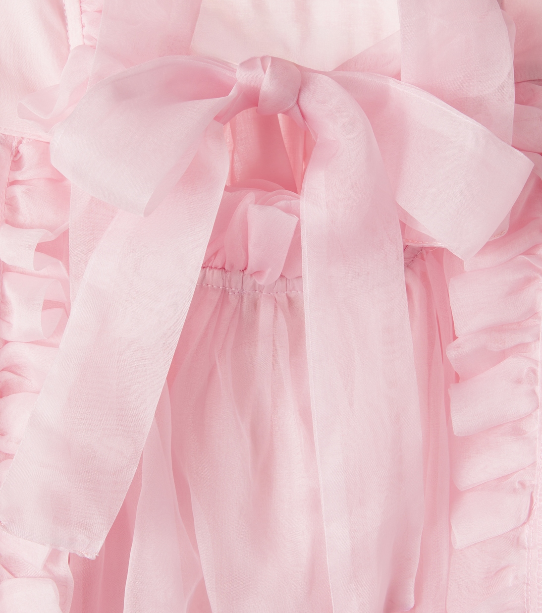 Bow-detail silk organza dress | Petite Amalie  