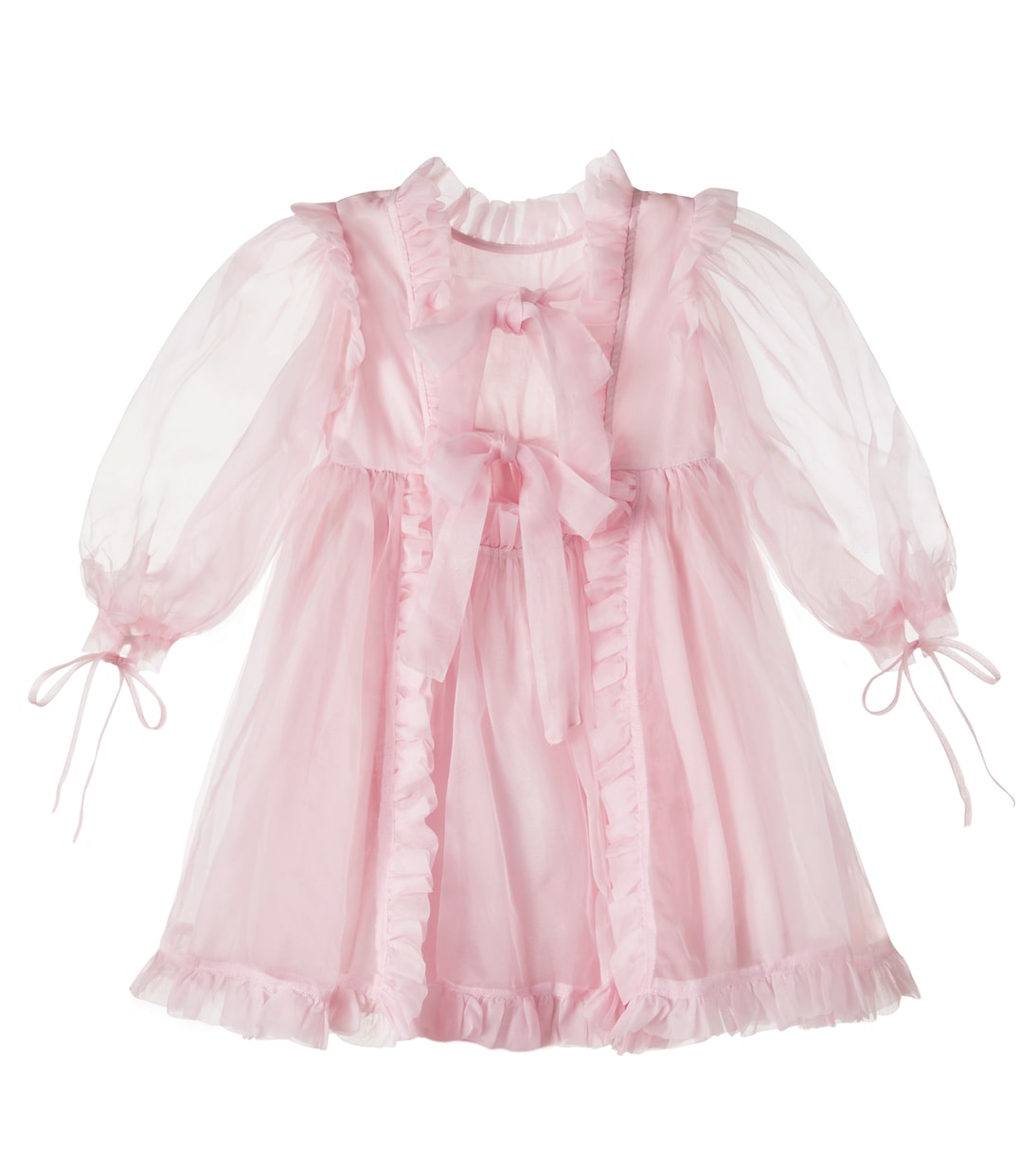 Bow-detail silk organza dress | Petite Amalie  