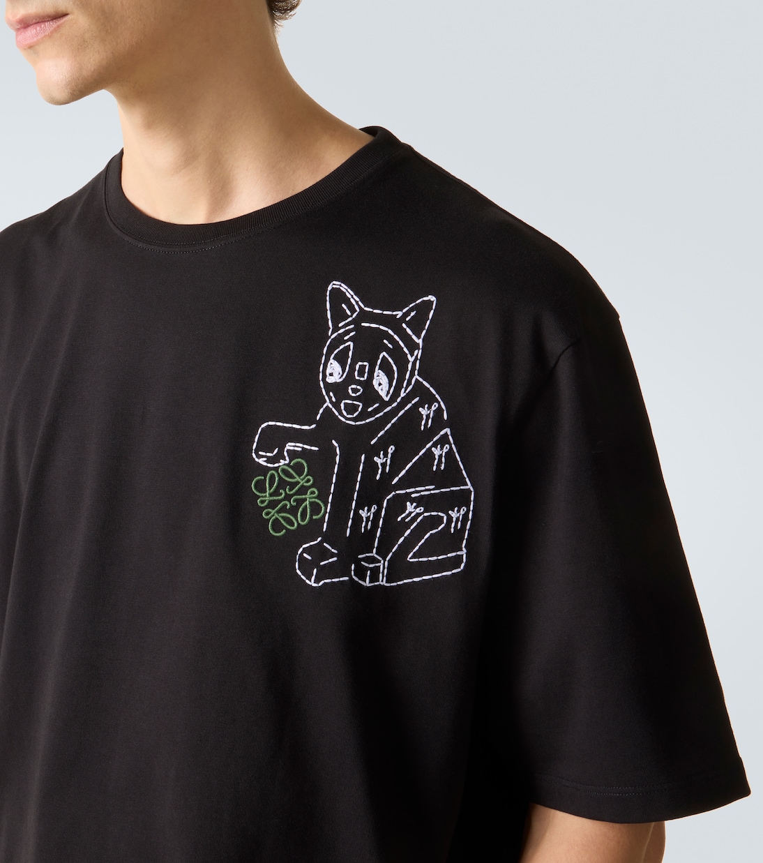 X Louis Wain T-Shirt aus Baumwoll-Jersey | Loewe