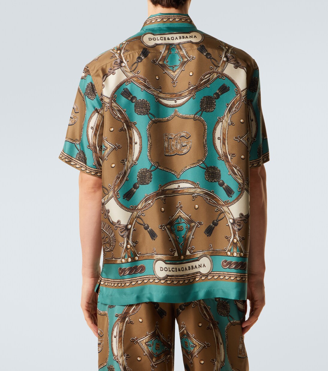 Printed silk twill bowling shirt | Dolce&Gabbana