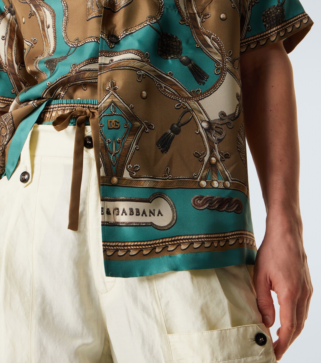 Printed silk twill bowling shirt | Dolce&Gabbana