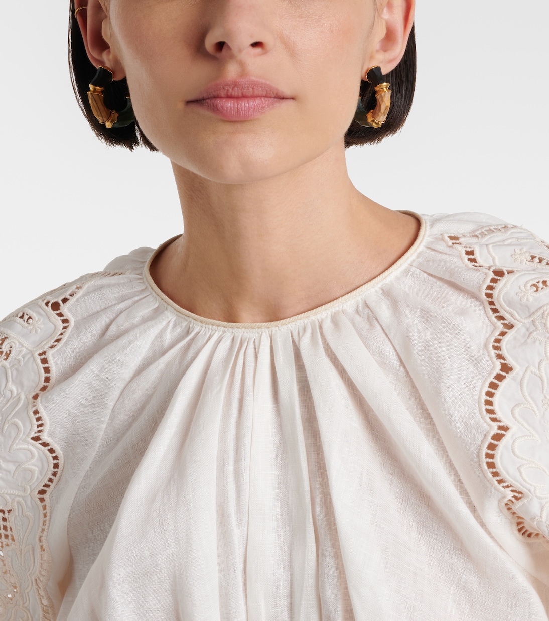 Wisp gold-plated hoop earrings | Zimmermann