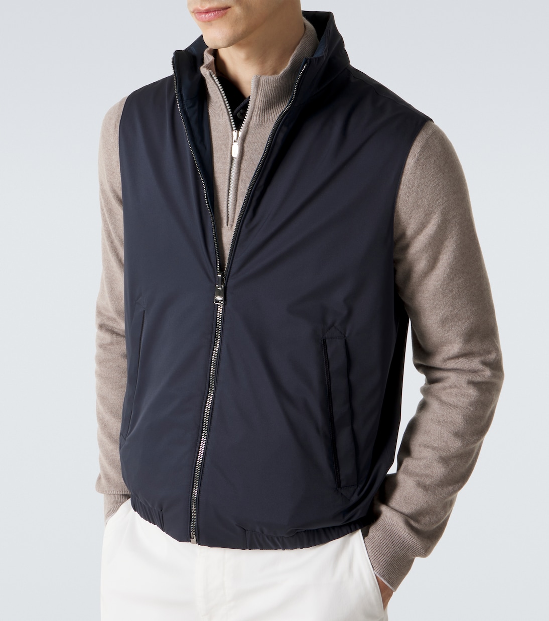 Veste sans manches réversible | Canali