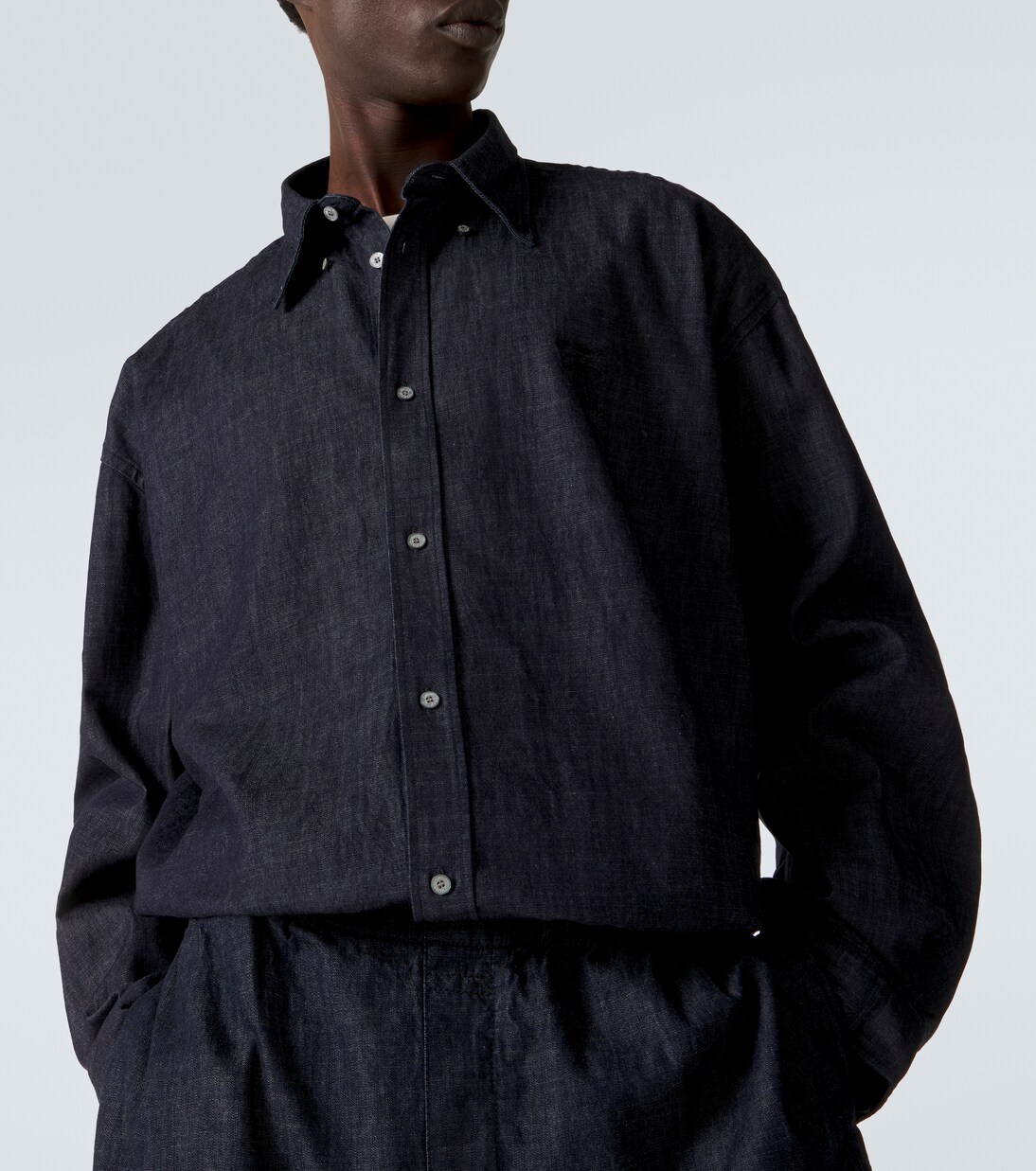 Embroidered denim shirt | Acne Studios