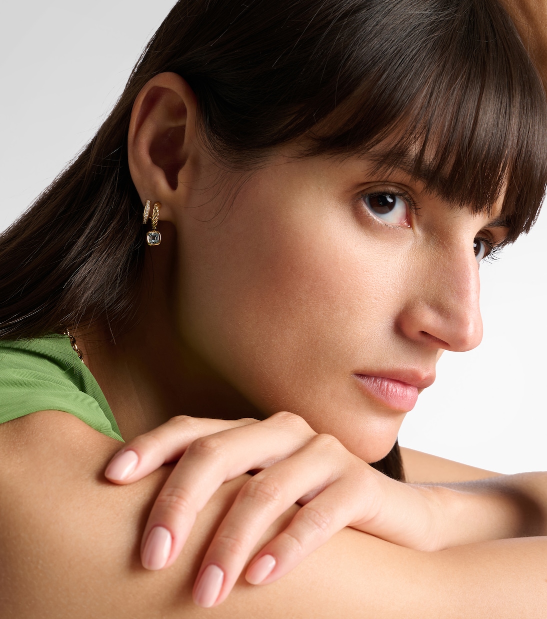 Pendientes DY Mercer® de oro de 18 ct con topacios y diamantes | David Yurman