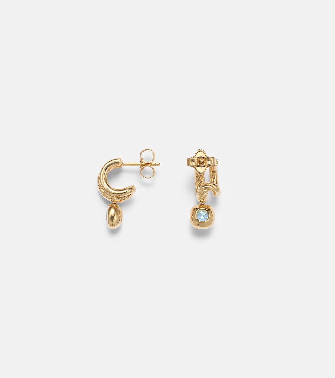 Pendientes DY Mercer® de oro de 18 ct con topacios y diamantes | David Yurman