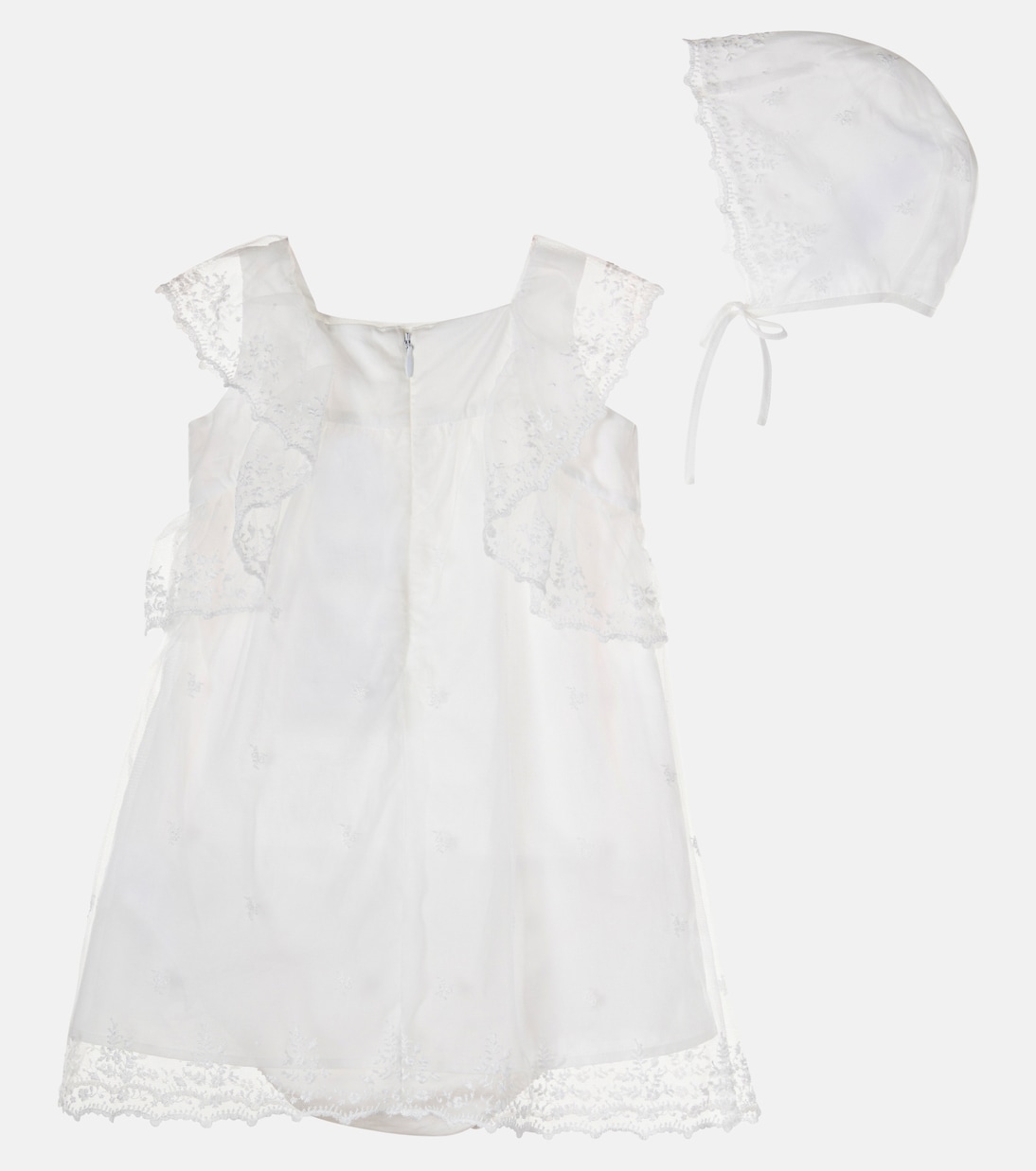 Baby Set aus Kleid, Höschen und Mütze aus Baumwolle | Chloé Kids