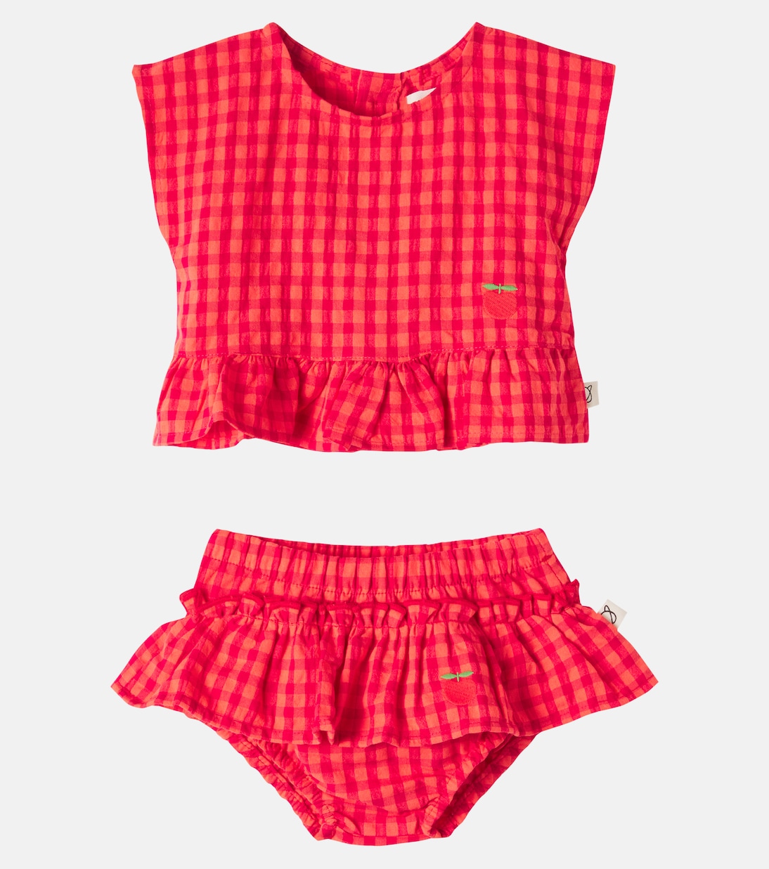 Bebé - set de top Lua y braga Coral de sirsaca de algodón | Cozmo