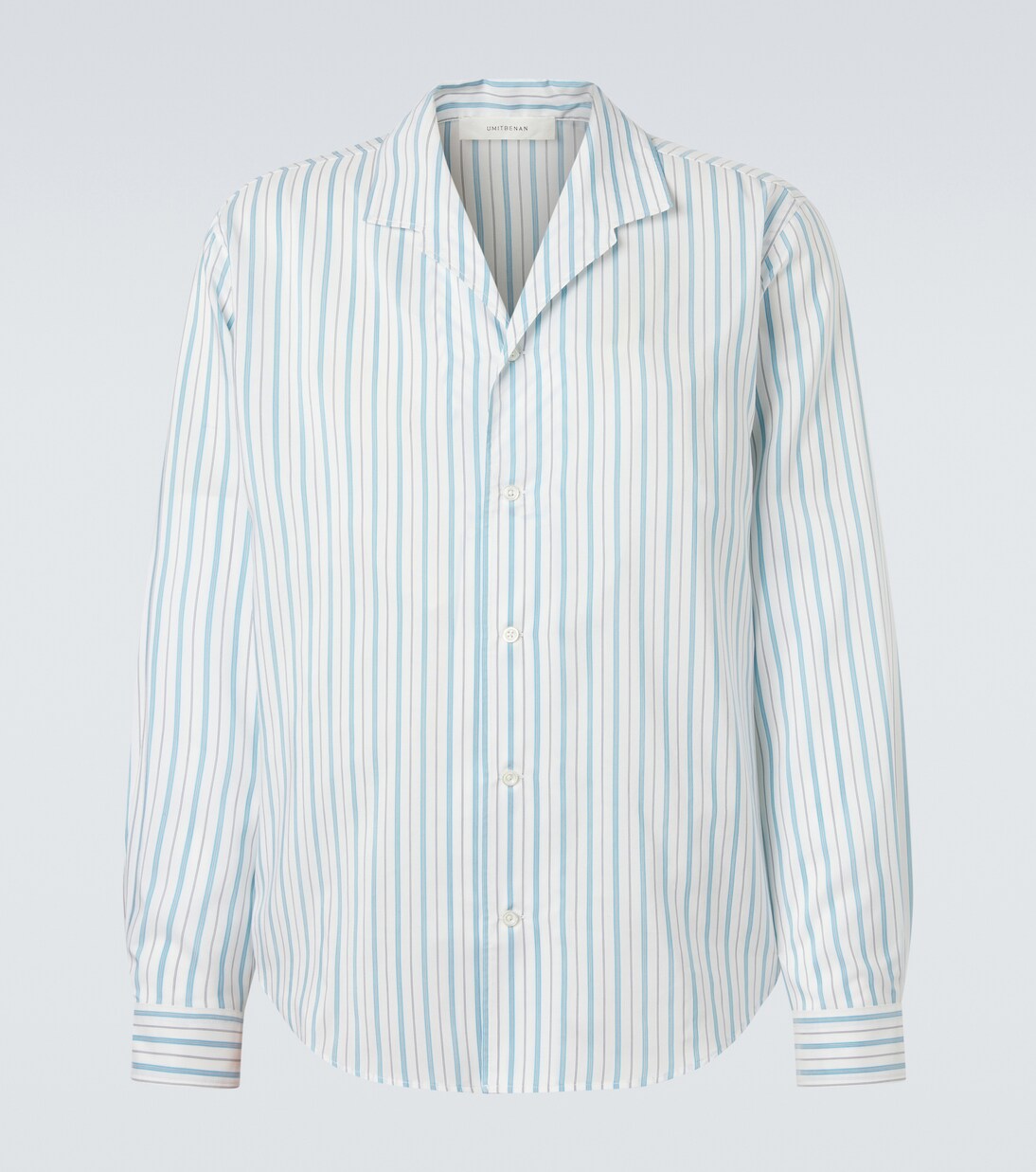 Franco pinstripe silk and cotton shirt | Umit Benan