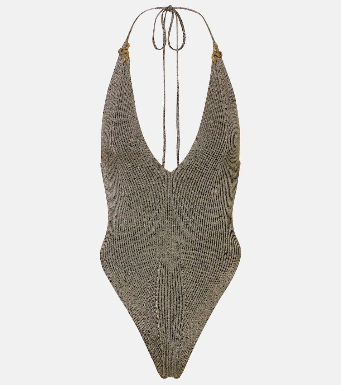 Body con lamé e scollo all’americana | Roberto Cavalli