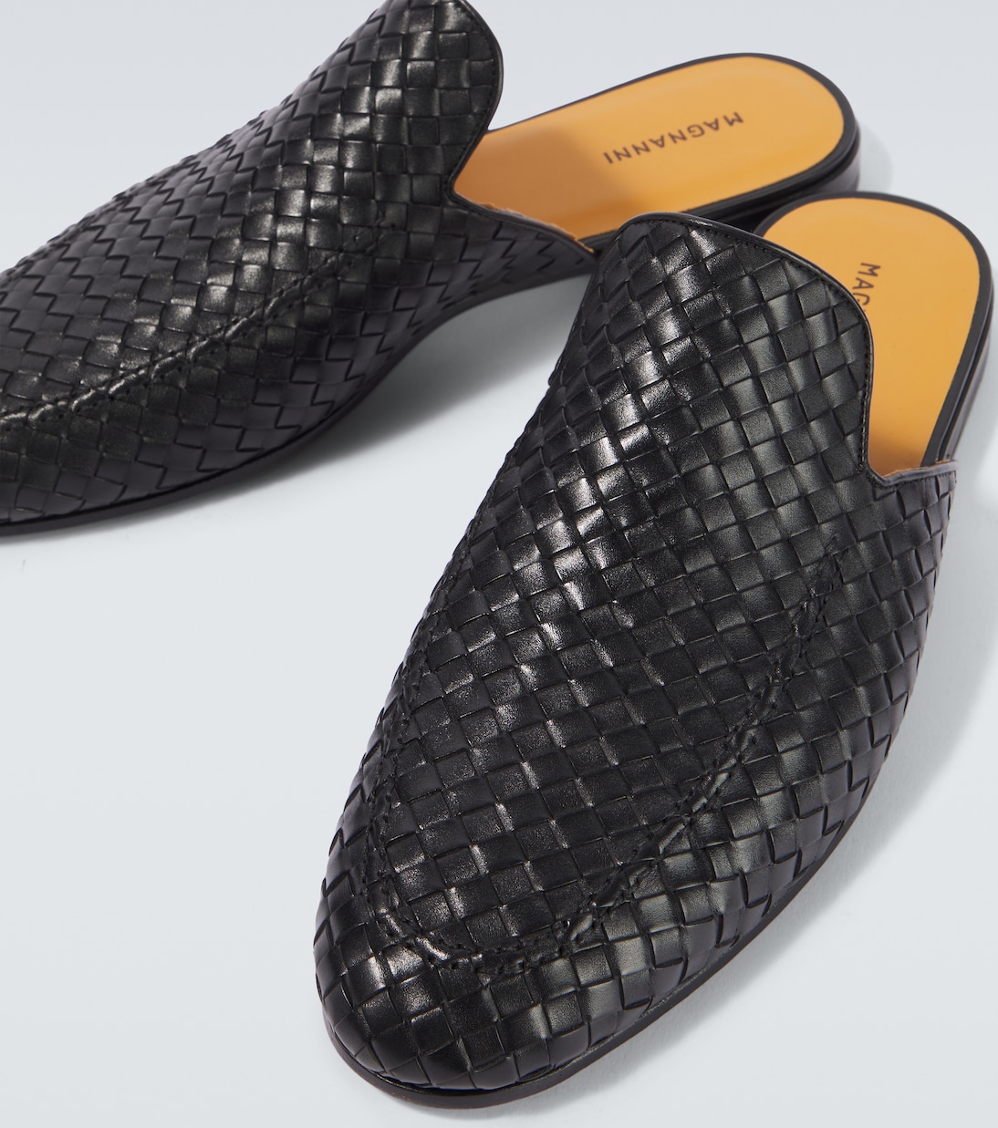 Slippers Woven aus Leder | Magnanni