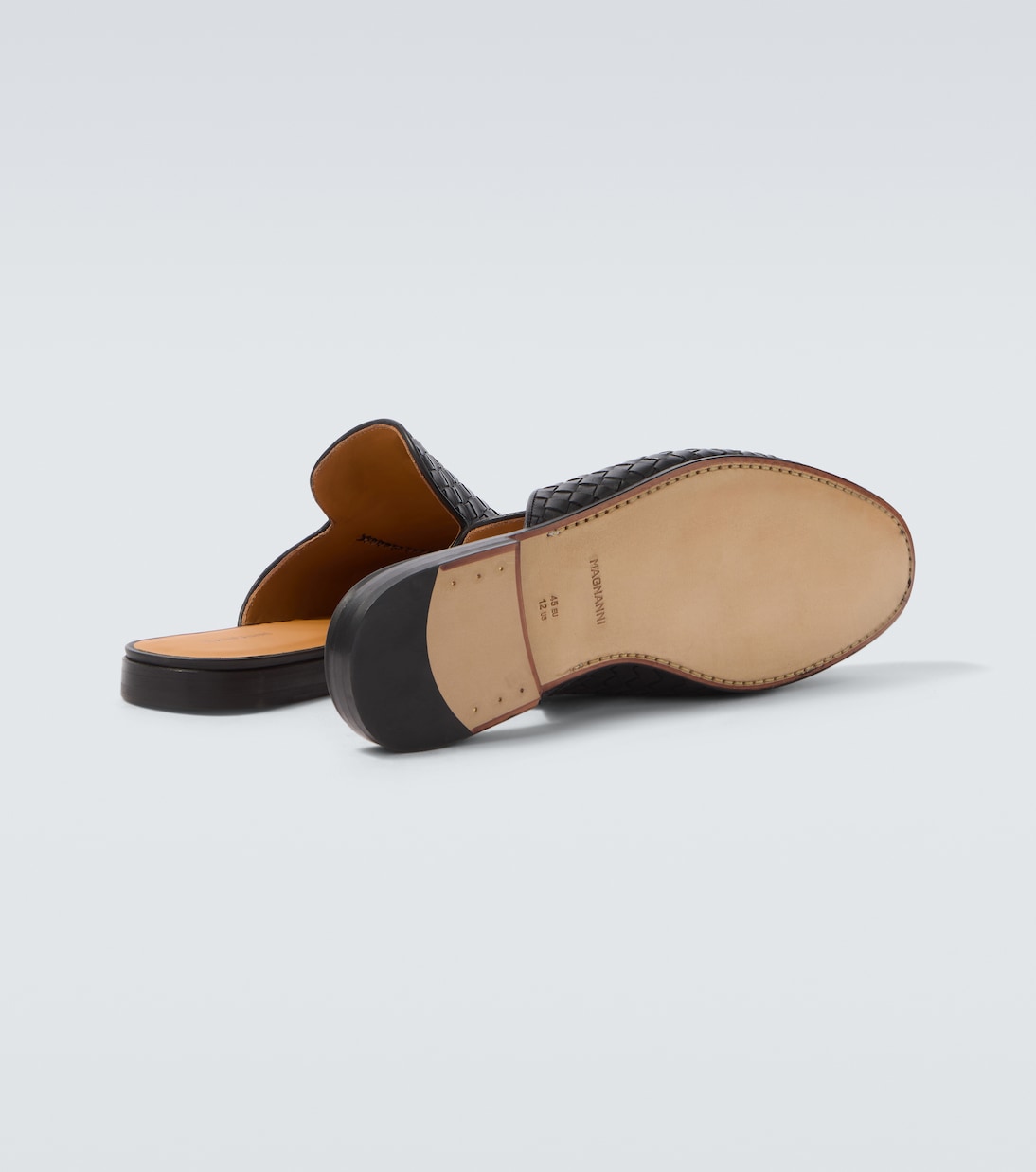 Slippers Woven aus Leder | Magnanni