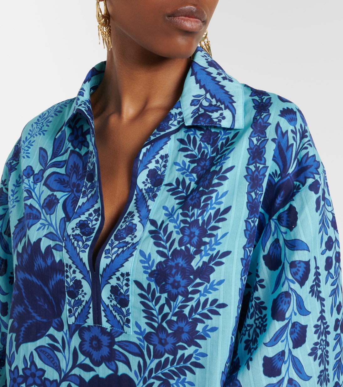 Paisley oversized cotton minidress | Etro