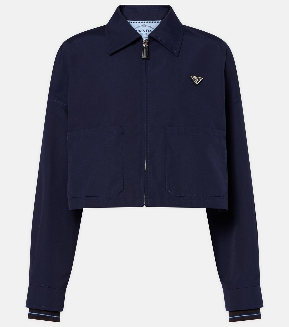 Poplin blouson jacket | Prada