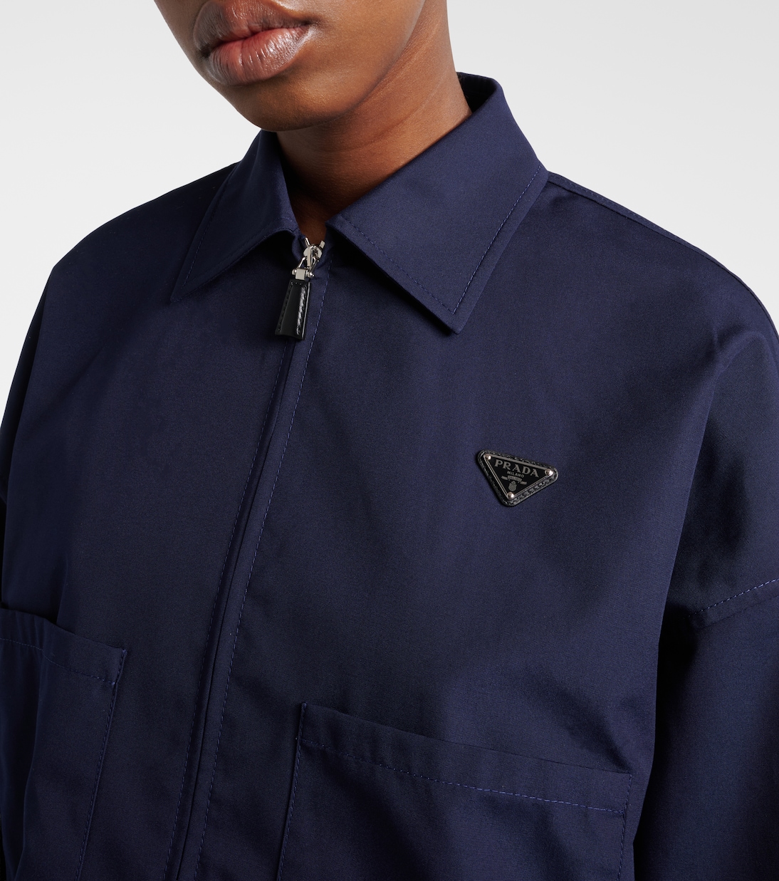 Poplin blouson jacket | Prada