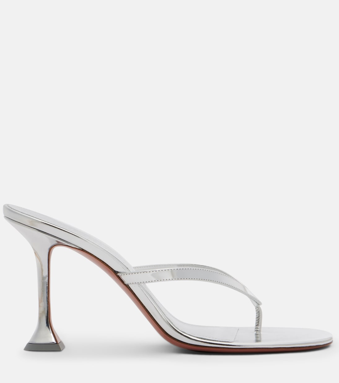 Sandalen Juliette aus Metallic-Leder | Amina Muaddi