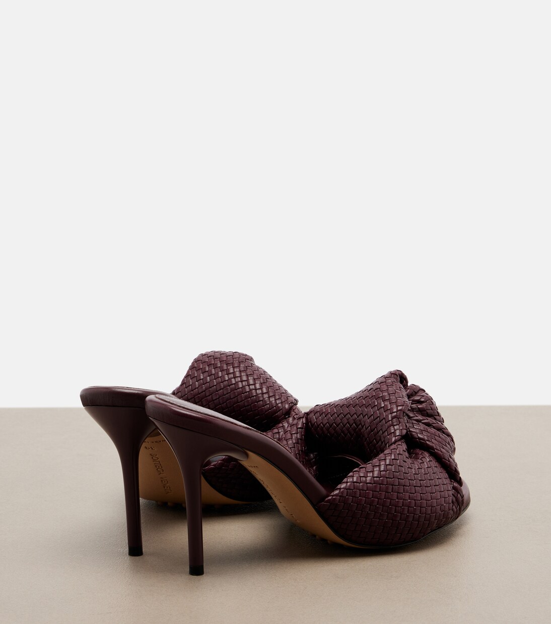 Cherry Intreccio leather sandals | Bottega Veneta