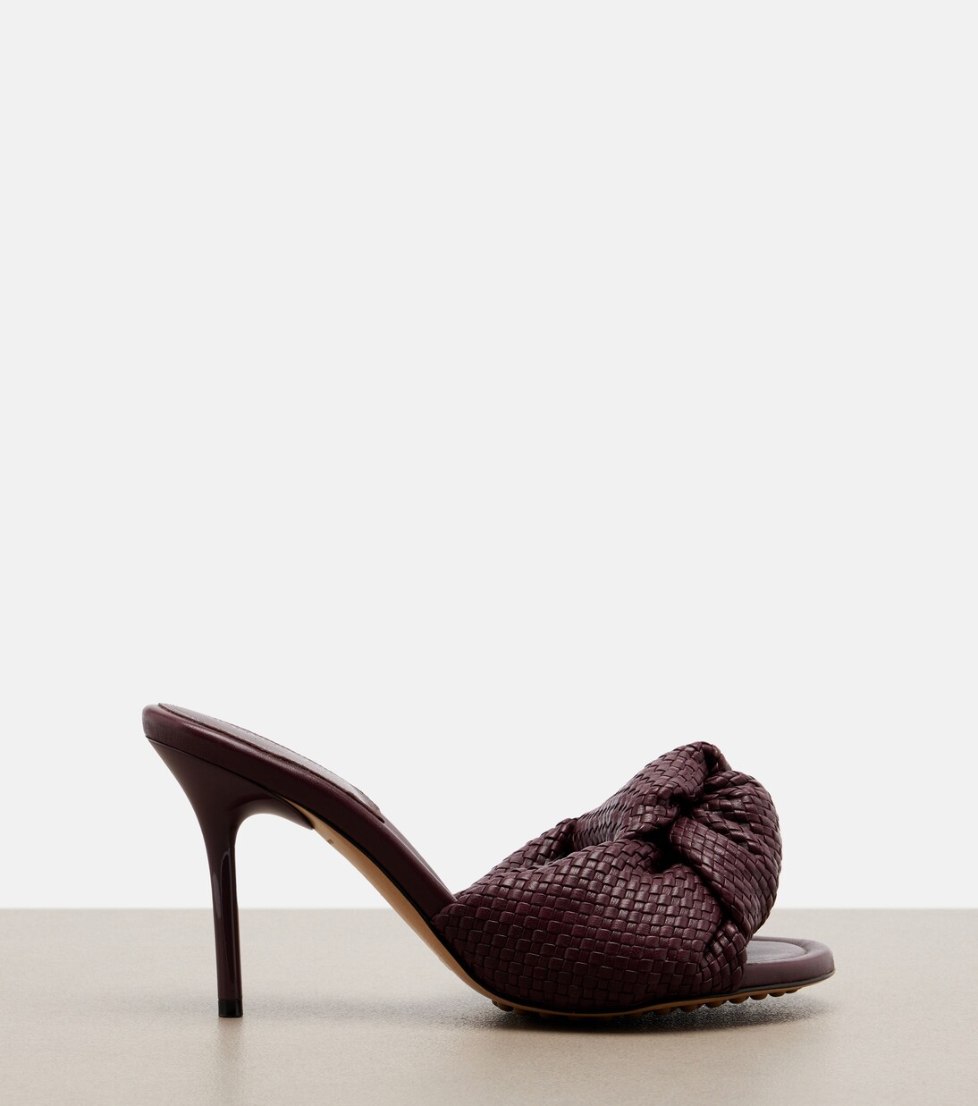 Cherry Intreccio leather sandals | Bottega Veneta