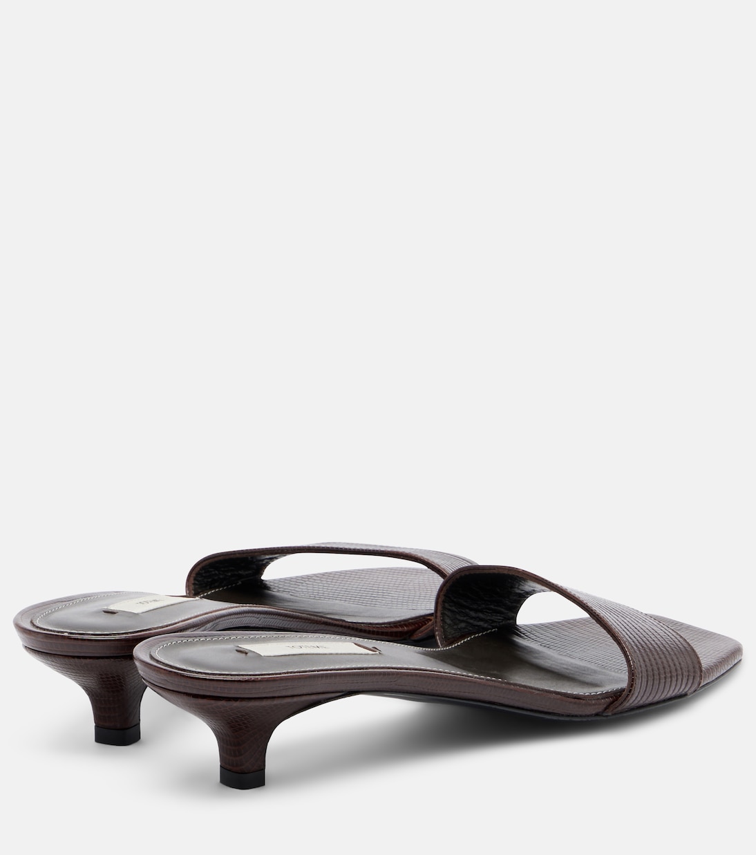 Embossed leather mules | Toteme