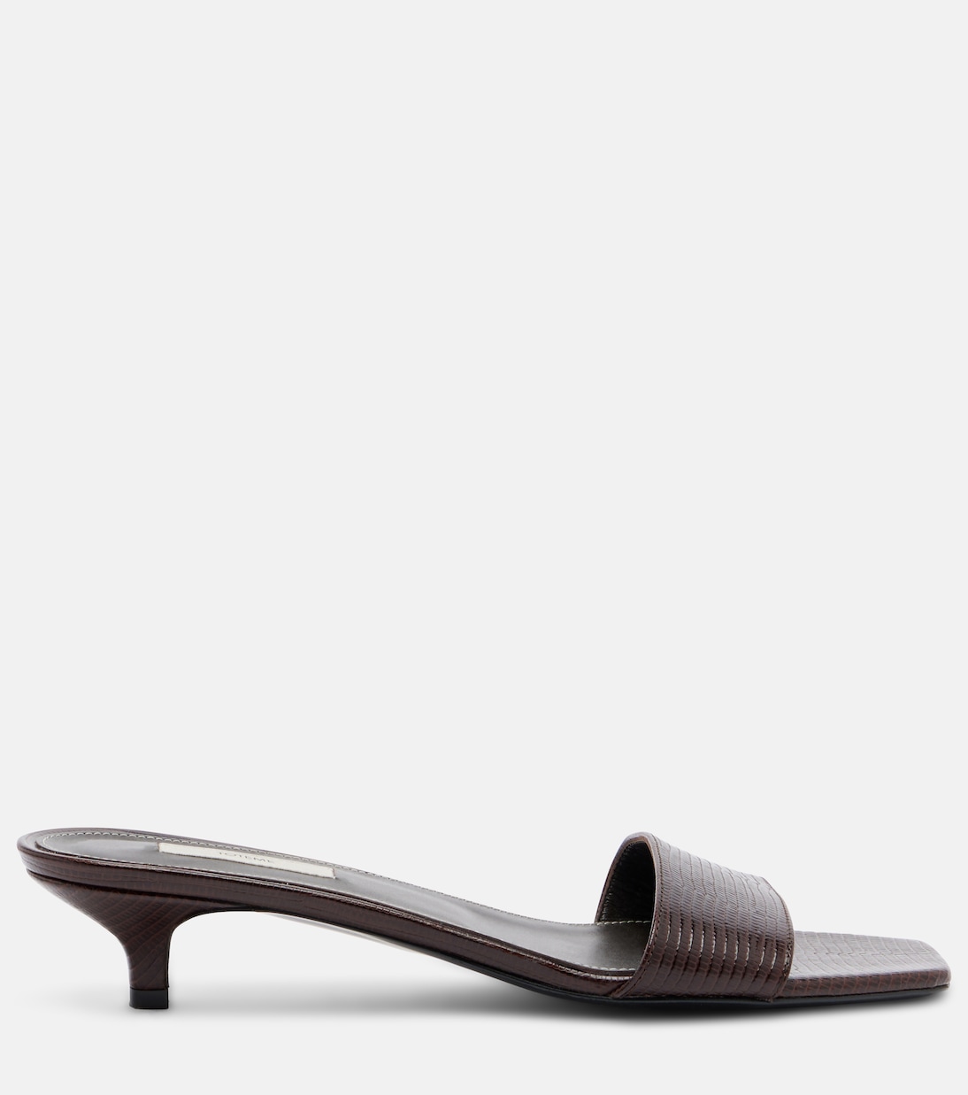 Embossed leather mules | Toteme
