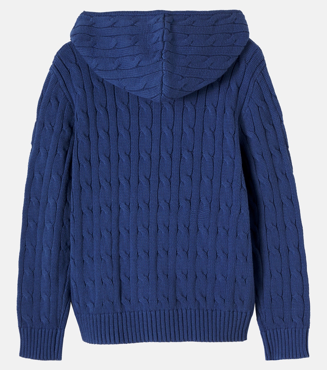 Cable-knit cotton zip-up hoodie | Polo Ralph Lauren Kids